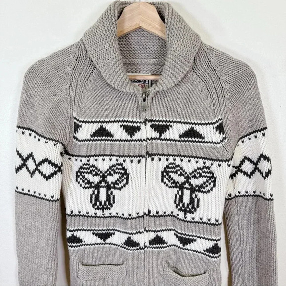 Aritzia Tna Lambwools  Sea To Sky Sweater Cochiwan Jacket - Picture 4 of 16